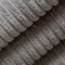 Grey Plain Small Scale Corduroy Chenille Upholstery Fabric by The Yard - SKU: Rosetta Flint